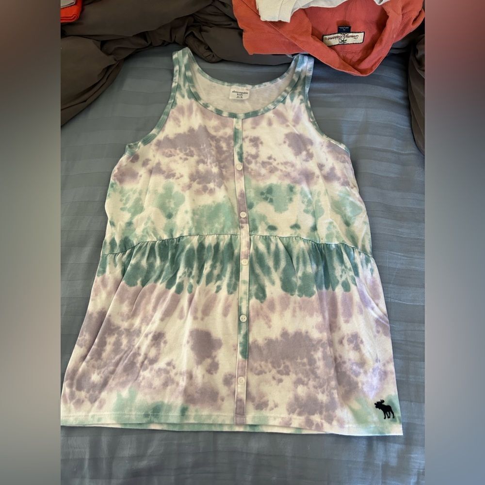 Girls Abercrombie Kids Tie Dye Tank Top